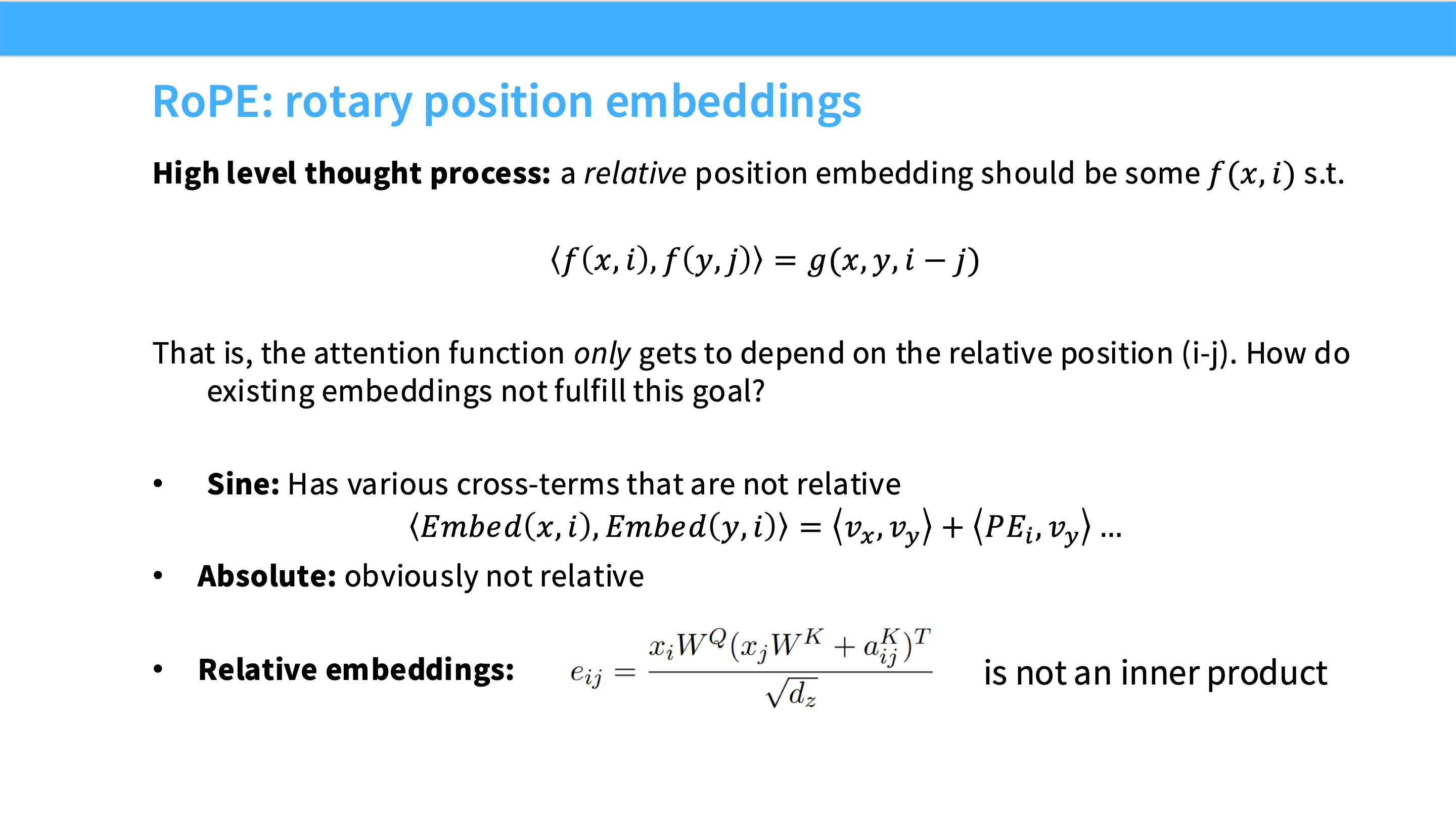 图：RoPE 让 attention 更直接依赖相对位置