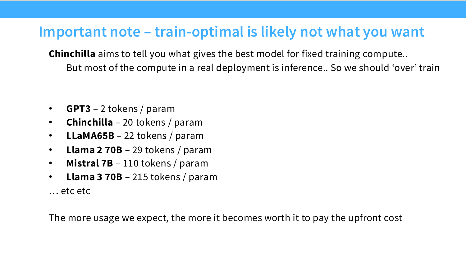 图：部署场景中 train-optimal 不一定等于总成本最优。